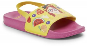 The-Wiggles-Kids-Printed-Slides-Yellow-Pink on sale
