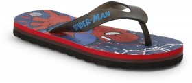 Spider-Man-Kids-Light-Up-Thongs-Black-Red on sale