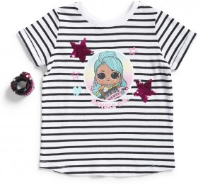 LOL-Stripe-Sequin-Tee on sale