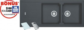 Franke-Bali-Double-Bowl-Sink on sale