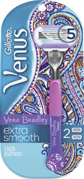 Gillette-Vera-Bradley-Venus-Designer-Razor-2-Cartridges-1ea on sale