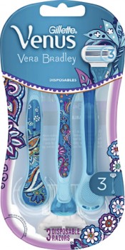 Gillette-Vera-Bradley-Venus-Womens-Disposable-Razor-3-Pack on sale