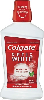 Colgate-Optic-White-Alcohol-Free-Mouthwash-500mL on sale