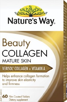 Natures-Way-Beauty-Collagen-Mature-Skin-60-Coated-Tablets on sale