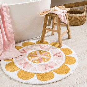 Folk-Flower-Round-Bath-Mat-by-Habitat on sale