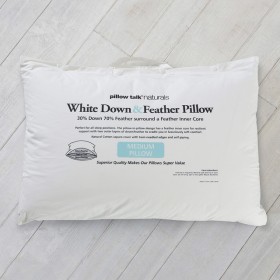 White-Duck-FeatherDown-Surround-Pillow-by-Pillow-Talk-Naturals on sale