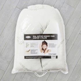 V-Shaped-Pressure-Relief-Memory-Foam-Pillow-by-Sensational on sale