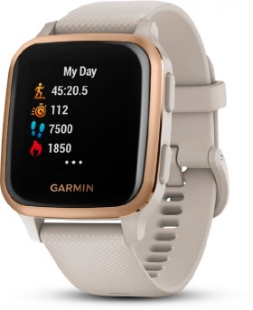 Garmin-Venu-Sq-Music-Edition-Rose-GoldLight-Sand on sale