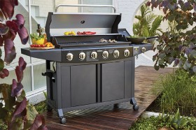 Grilled-Yarra-6-Burner-BBQ-with-Side-Burner on sale