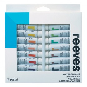 Reeves-Watercolour-Paint-Set-12mL-18-Pack on sale
