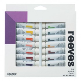 Reeves-Oil-Colour-Paint-Set-12mL-18-Pack on sale