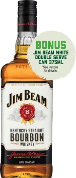 Jim-Beam-White-Label-Bourbon-1-Litre on sale