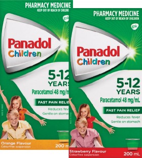 Panadol-Children-5-12-Years-Orange-or-Strawberry-Flavour-200mL on sale