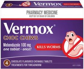 Vermox-Choc-Chews-4-Chewable-Tablets on sale