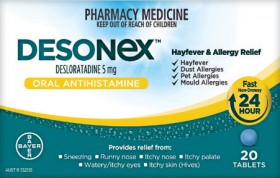 Desonex-Hayfever-Allergy-Relief-20-Tablets on sale