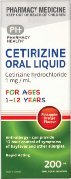Pharmacy-Health-Cetirizine-Oral-Liquid-1-12-Years-200mL on sale