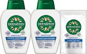 DermaVeen-Sensitive-Relief-Calmexa-Moisturiser-with-Ceramides-250g-Soap-Free-Wash-250mL-or-Bath-Soak-200g on sale