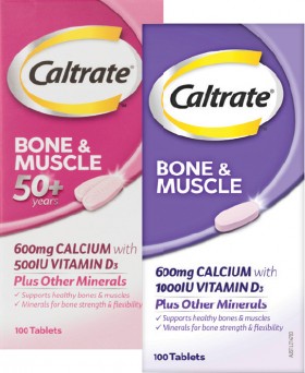 Caltrate-Bone-Muscle-50-Years-or-Bone-Muscle-100-Tablets on sale