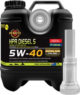 Penrite-HPR-Diesel-5-5W40-7LT on sale