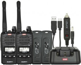 GME-2W05W-80Ch-UHF-CB-Handheld-Radio-Twin-Pack on sale