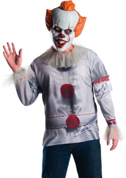 30-off-Spooky-Hollow-Adult-Pennywise-Costume-Top on sale