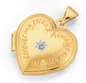 9ct-Gold-15mm-Engraved-Heart-Locket on sale