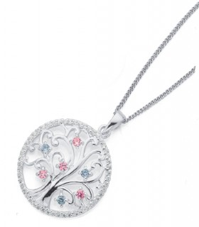 Sterling-Silver-Cubic-Zirconia-Tree-of-Life-Pendant on sale