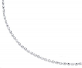Sterling-Silver-60cm-Dia-Cut-Oval-Bead-Chain on sale