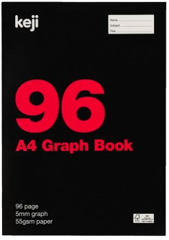 Keji-A4-96-Page-55gsm-Specialty-Exercise-Book-Graph on sale