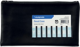 Studymate-Name-Pencil-Case-Small-Black on sale