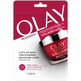 NEW-Olay-Regenerist-Niacinamide-Collagen-Peptide-24-Face-Sheet-Mask on sale