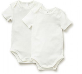 Dymples-Baby-Organic-Short-Sleeve-Bodysuit-2-Pack-White on sale