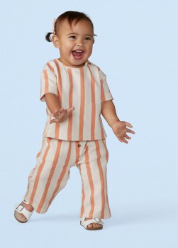 Dymples-Textured-Boxy-Tee-and-Wide-Leg-Pants-Set on sale