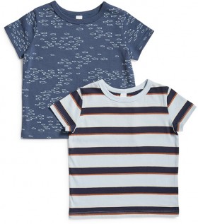 Dymples-2-Pack-Organic-Cotton-Tees-Blue on sale