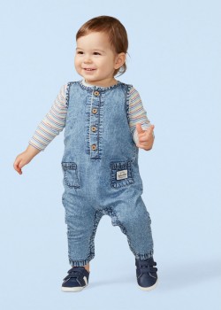 Dymples-Lightweight-Acid-Wash-Denim-Onesie on sale