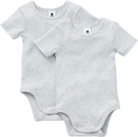 Dymples-2-Pack-Ribbed-Bodysuit-Grey on sale