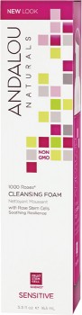 Andalou-Naturals-1000-Roses-Sensitive-Cleansing-Foam-163mL on sale