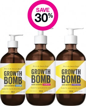 Save-30-on-Growth-Bomb-Haircare-Range on sale