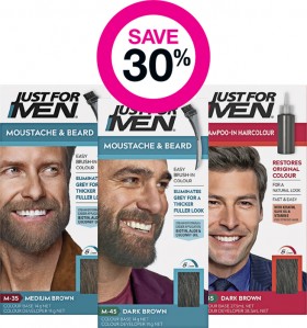 Save-30-on-Just-for-Men-Hair-Moustache-Beard-Colour-Ranges on sale