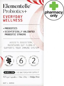 Elementelle-Probiotics-Everyday-Wellness-30-Capsules on sale