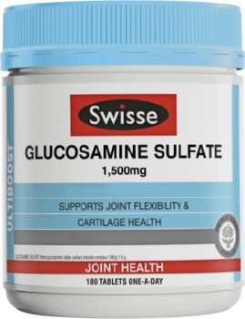 Swisse-Glucosamine-Sulfate-1500mg-180-Tablets on sale