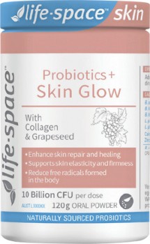 Life-Space-Probiotics-Skin-Glow-120g-Oral-Powder on sale