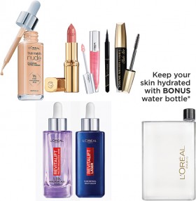 Spend-40-on-Any-LOral-Paris-Makeup-or-Skincare-Product-and-Receive-a-BONUS-Water-Bottle on sale