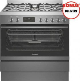 Westinghouse-90cm-Dual-Fuel-Upright-Cooker on sale