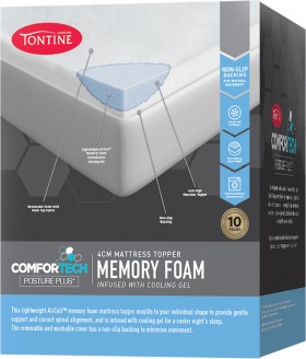 50-off-Tontine-Comfortech-Memory-Foam-Mattress-Topper-Infused-with-Cooling-Gel on sale