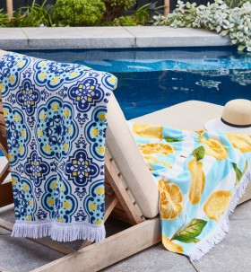 Heritage-Santorini-Beach-Towels on sale