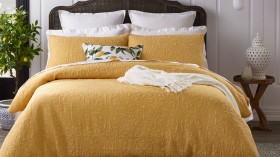 Heritage-Marcelle-Quilted-Quilt-Cover-Set-in-Yellow on sale