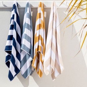 Sundays-Byron-Stripe-Beach-Towel-by-Pillow-Talk on sale