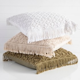 Macrame-Large-Square-Cushion-by-MUSE on sale