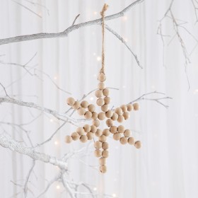 Noelle-Beaded-Decoration-Star-by-Habitat on sale